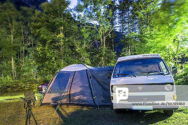 Tent  campsite  Reutte  Tyrol  Austria  Europe