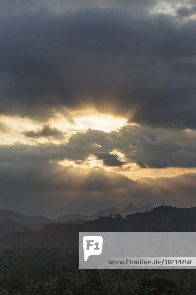 Wolke Himmel Landschaft über Borobudur Indonesien