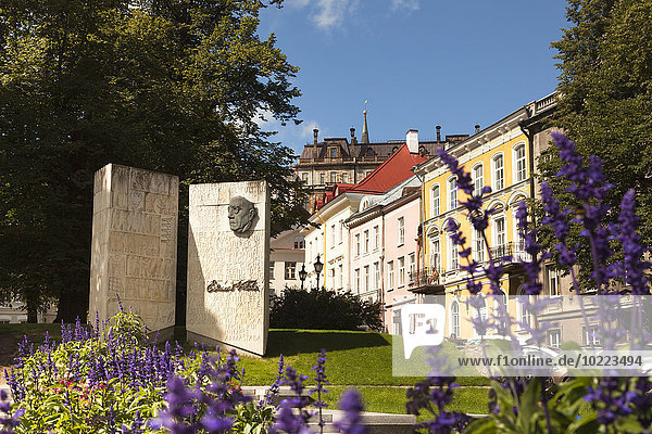 Estland  Tallinn  Altstadt  Denkmal für den Schriftsteller Eduard Vilde