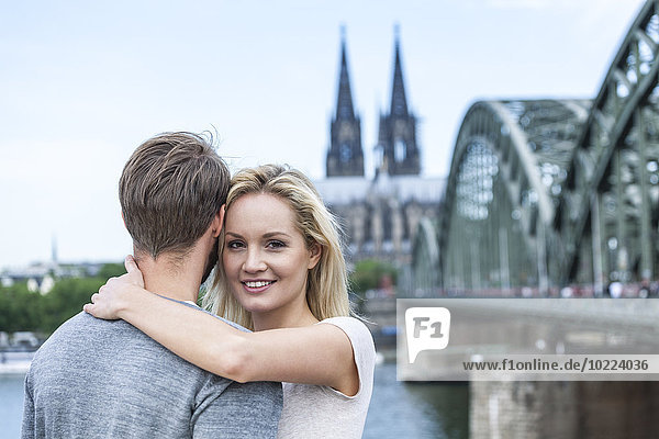 Germany  Cologne  happy young couple