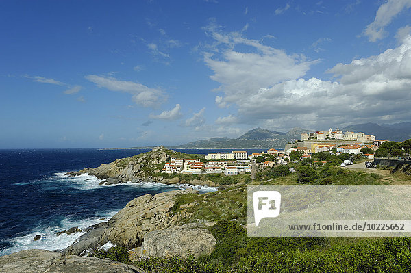 Frankreich  Korsika  Haute-Corse  Calvi  Ansicht von Punta Vaccaja