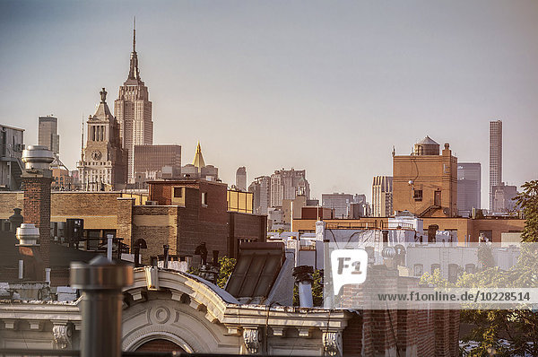USA  New York City  Dächer von East Village