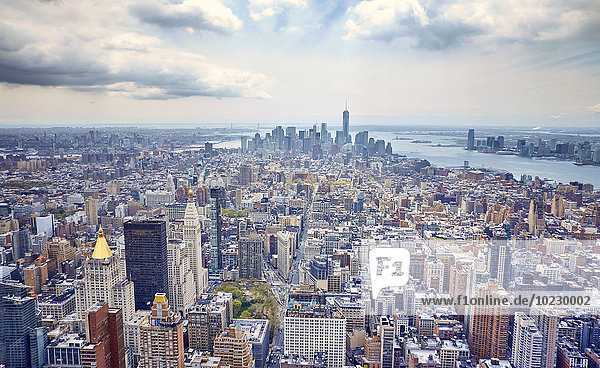 USA  New York  Manhattan  Blick in die Innenstadt