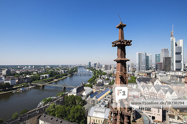 Deutschland  Frankfurt  Skyline vom Domturm aus gesehen