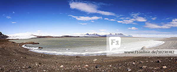 South Iceland  Vatnajoekull National Park  Breidarlon Lagoon  Glacier