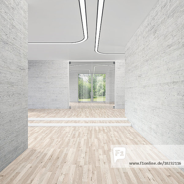 Moderner Konferenzraum, 3D-Rendering