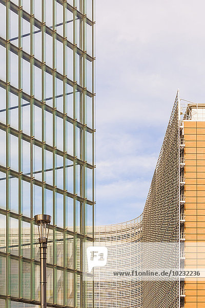 Belgien Brüssel Europaviertel Charlemagne-Gebäude und Berlaymont-Gebäude Europäische Kommission