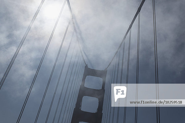 Golden Gate Bridge gegen bewölkten Himmel