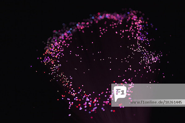 Farbaufnahme,Farbe,beleuchtet,Glasfaser,über,schwarz,Hintergrund,Vielfalt,Optik