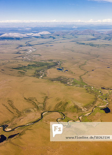 Berg Sommer Hintergrund Ansicht Luftbild Fernsehantenne Tundra