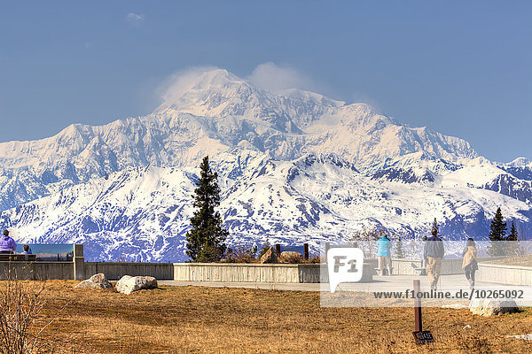 sehen Aussichtspunkt Bundesstraße Gast vorwärts Süden Denali Nationalpark Mount McKinley Alaska
