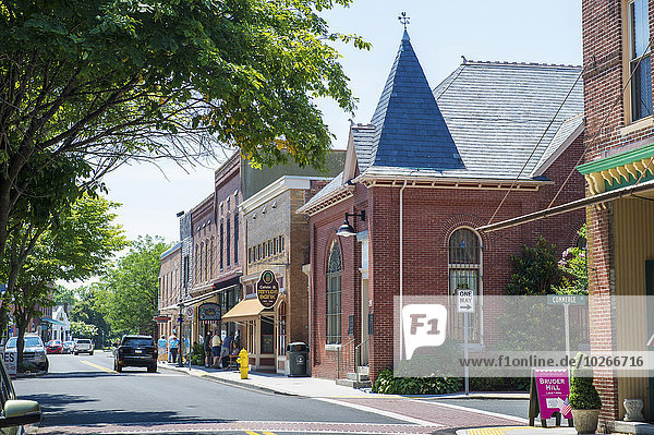 Downtown scene of Berlin; Berlin  Maryland  United States of America