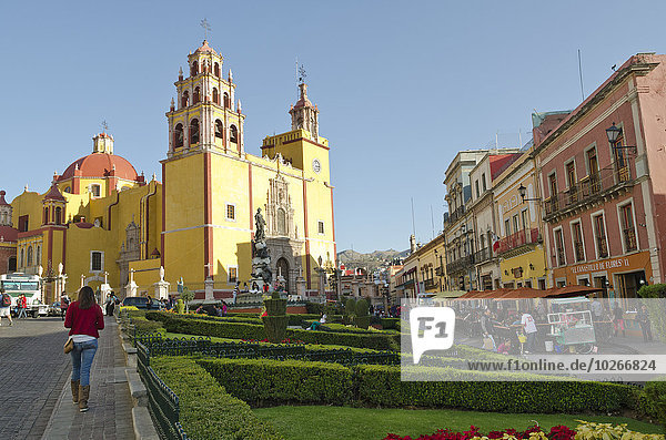 Kathedrale Stadtplatz Mexiko Ansicht Guanajuato alt spanisch