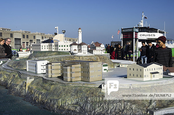 Amerika warten Modell Boot Insel Gast Verbindung sehen Kalifornien Gefängnis San Francisco