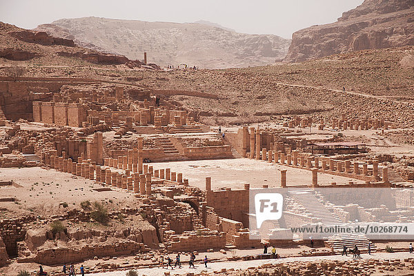 Great temple; Petra  Jordan