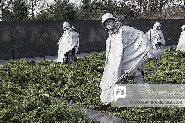 Korean Veterans Memorial; Washington  District of Columbia  United States of America