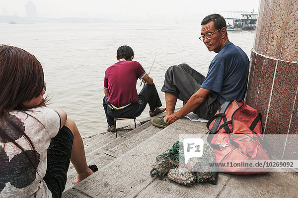 Fluss angeln China Wasserschildkröte Schildkröte Wuhan