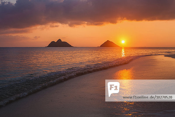 Amerika Strand Sonnenaufgang Verbindung Hawaii