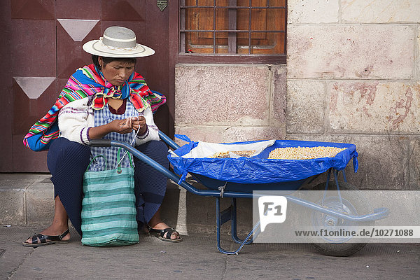 Woman selling chickpeas  Sucre  Chuquisaca Department  Bolivia