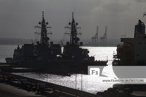 Internationale Marineschiffe im Einsatz gegen Piraterie  Hafen von Dschibuti; Dschibuti  Ostafrika