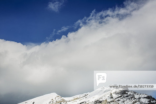 Berg Felsen Wolke Himmel blau Banff Nationalpark Alberta Banff