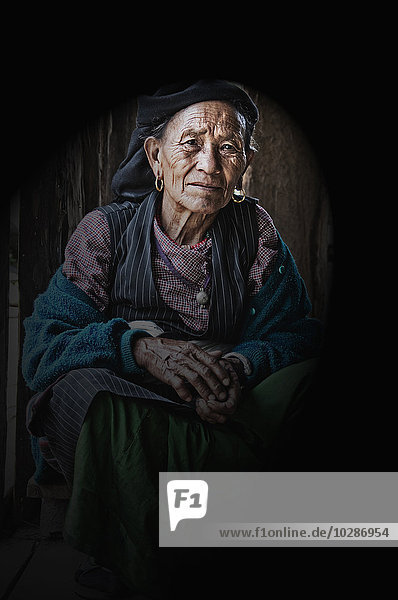 Portrait of a senior woman Nepal