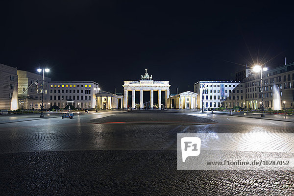 Brandenburg Gate at night  Berlin  Germany