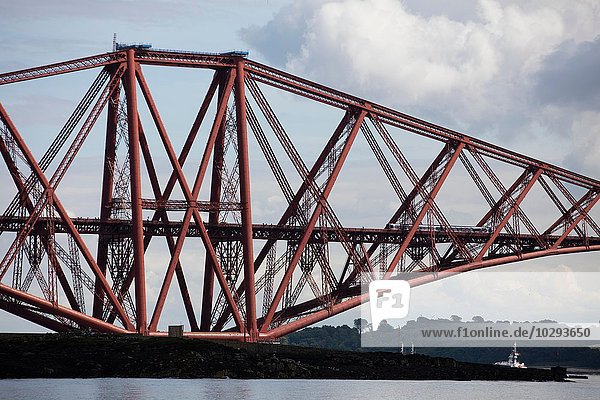 Forth Rail Bridge near Queensferry  Scotland  UK