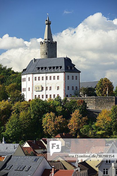 Osterburg und Altstadt von Weida  Thüringen  Deutschland  Europa