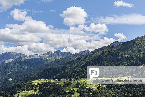 Leventina  auch Valle Leventina mit dem Berg Fibbia  alter Gotthardpass  Kanton Tessin  Schweiz  Europa