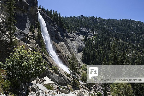 Wasserfall  Nevada Fall  Yosemite Nationalpark  USA  Nordamerika