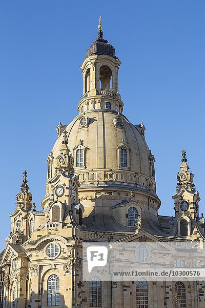 Kuppel der Frauenkirche Dresden  Sachsen  Deutschland  Europa