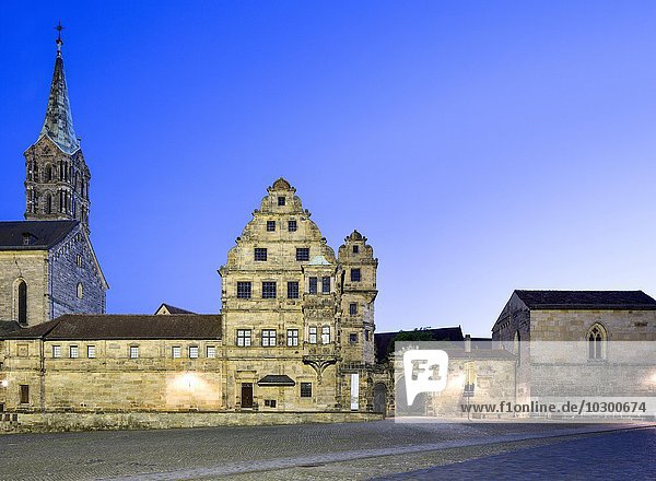 Dom St. Peter und St. Georg  Alte Hofhaltung  Bamberg  Oberfranken  Bayern  Deutschland  Europa