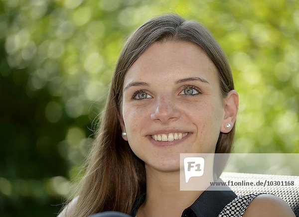 Portrait of a young woman  Stuttgart  Germany  Europe