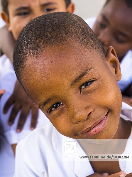 Child of a school class  student  Windhoek  Namibia  Africa