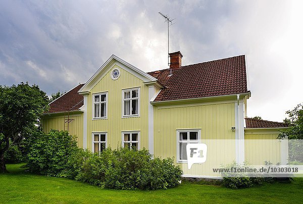 Astrid Lindgrens Näs  Barndomshem  Wohnhaus von Lingren ab 1920  neues Pächterhaus  Ort Vimmerby  Kalmar län  Smaland  Schweden  Europa