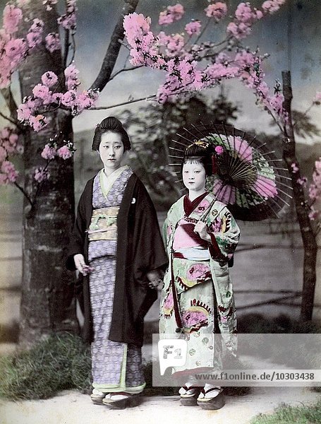Two women  Japan  Asia