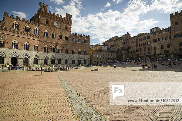 Italien Toskana Siena Piazza del Campo
