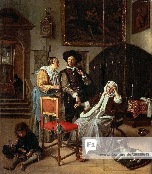 Besuch eines Arztes  ca. 1663-65