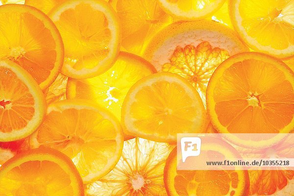 Scheibe Close-up orangefarben orange Blechkuchen