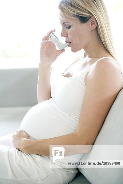 Schwangere Asthmatikerin