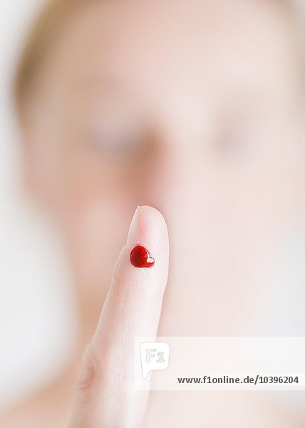 Eingestochener Finger