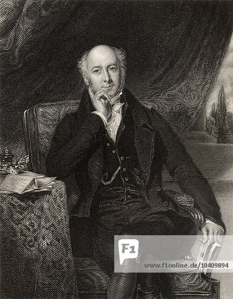 Lane  Samuel (1780-1859) (nach) Sir Charles Mansfield Clarke  gestochen von J. Cochran  aus The National Portrait Gallery  Band I  veröffentlicht um 1820 (Stich)