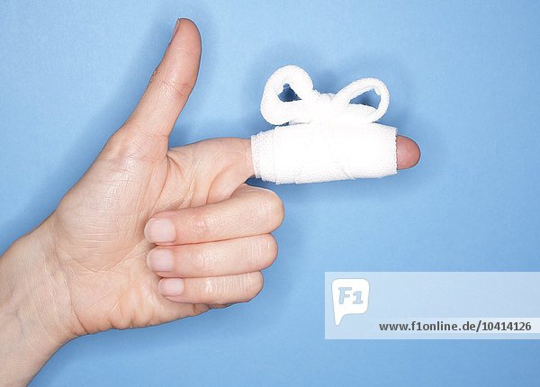 Bandagierter Finger
