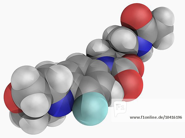 Molekül des Arzneimittels Linezolid
