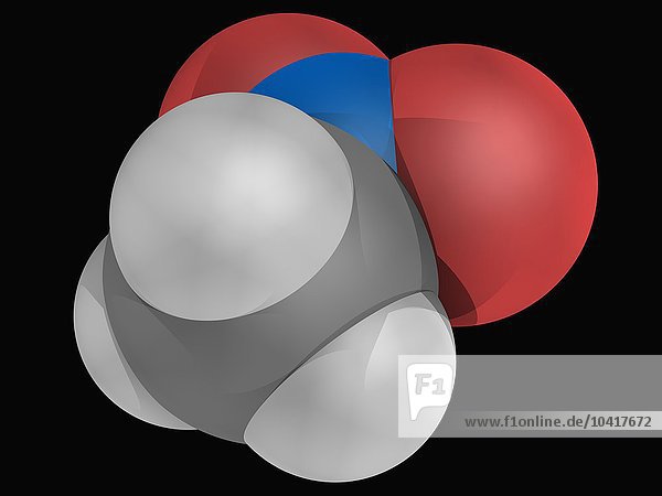 Nitromethan-Molekül