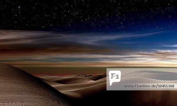 Wüste bei Nacht Wüste bei Nacht