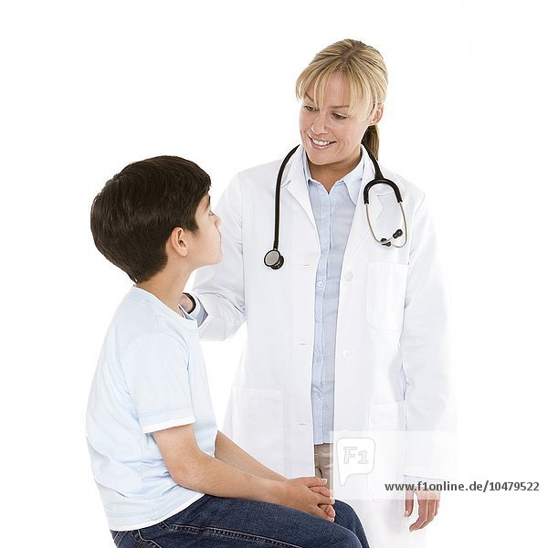 Pädiatrischer Arzt und Patient