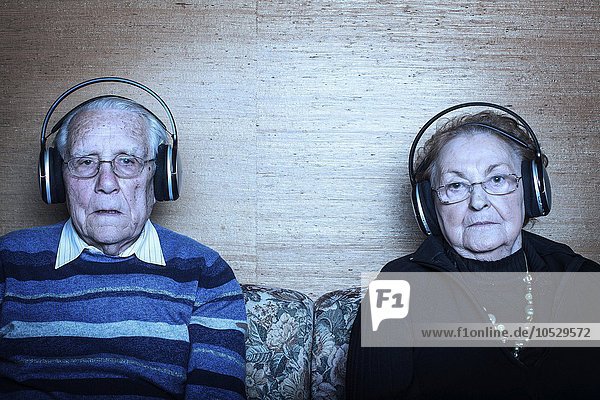 Senior Senioren Kopfhörer Kleidung