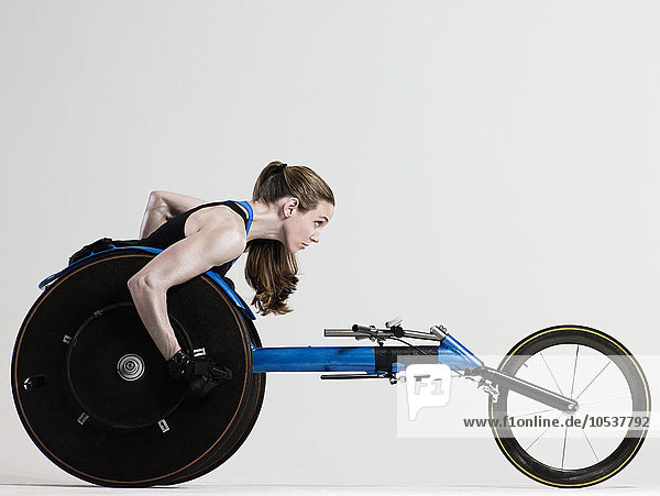 Female wheelchair athlete